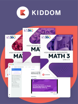 Cover for Kiddom IM® v.360 Algebra 1, Geometry, and Algebra 2