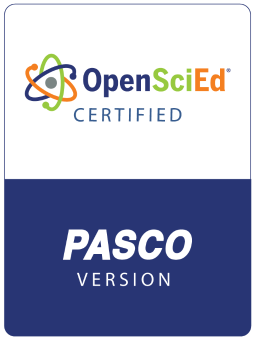 Cover for PASCO Certified Version of OpenSciEd